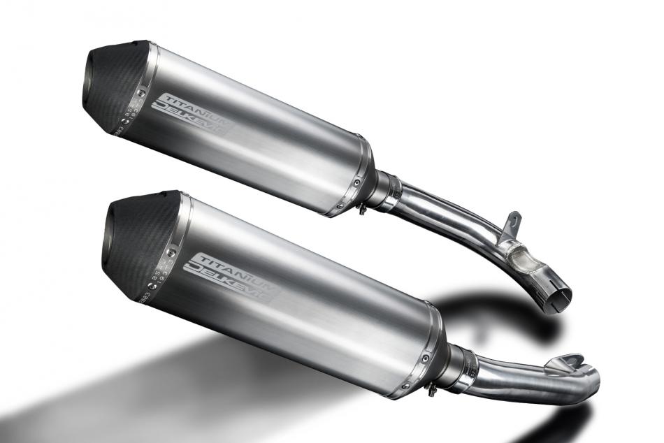 HONDA VTR1000 FIRESTORM 1997-03 343mm X-OVAL TITANIUM BSAU SILENCER EXHAUST KIT