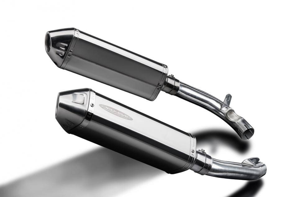 HONDA VTR1000 FIRESTORM 1997-03 320mm TRI STAINLESS BSAU SILENCER EXHAUST KIT