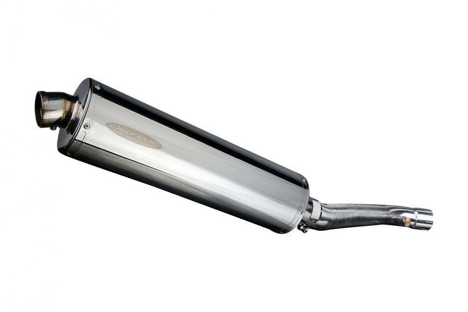 KAWASAKI ZX10R NINJA 11-15 DECAT 450mm OVAL STAINLESS BSAU SILENCER EXHAUST KIT