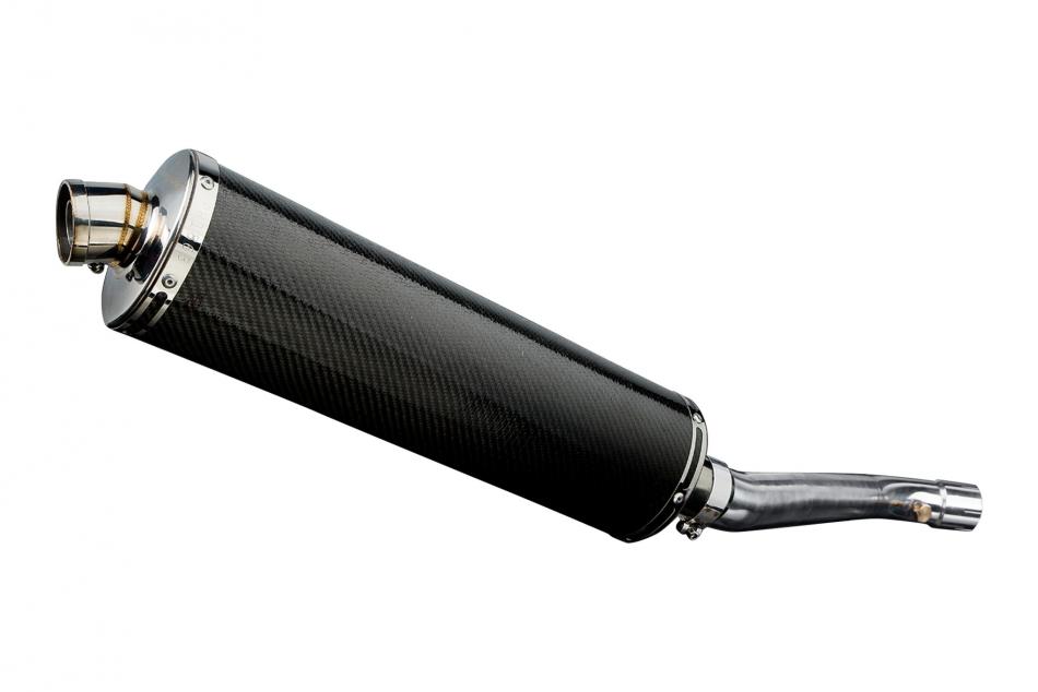 KAWASAKI ZX10R NINJA 11-15 DECAT 450mm OVAL CARBON BSAU SILENCER EXHAUST KIT