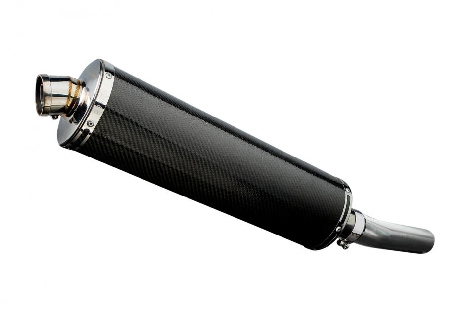 Kawasaki 1000 Versys 2010-2014 450mm Oval Carbon Exhaust Silencer Can Kit