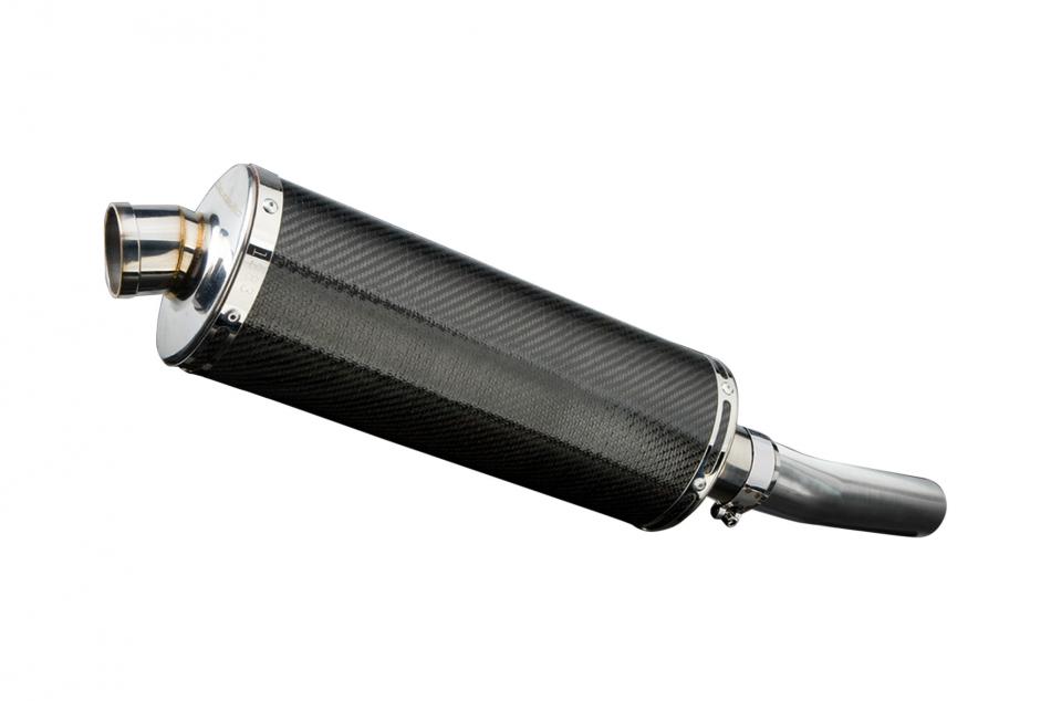 Kawasaki 1000 Versys 2010-2014 350mm Oval Carbon Exhaust Silencer Can Kit