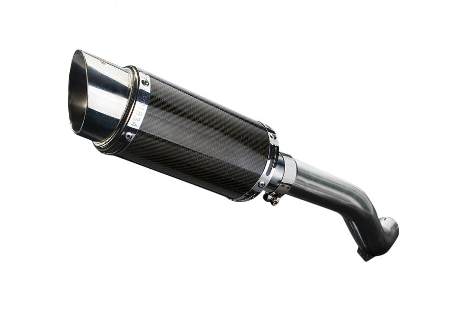 HONDA VFR800Fi 1998-01 HI LEVEL 200mm ROUND CARBON  SILENCER EXHAUST KIT