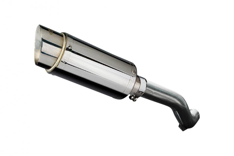 HONDA VFR800Fi 1998-01 HI LEVEL 200mm ROUND STAINLESS SILENCER EXHAUST KIT