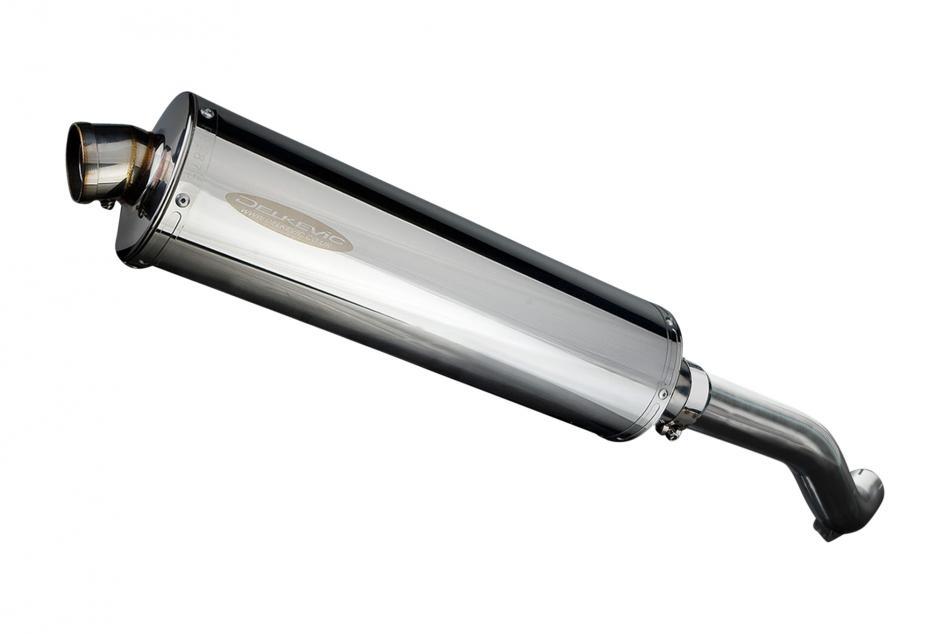 HONDA VFR800Fi 1998-01 HI LEVEL 450mm OVAL STAINLESS BSAU SILENCER EXHAUST KIT