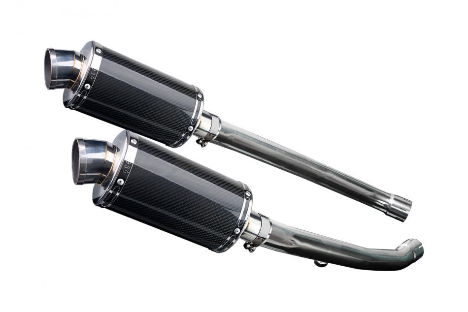 Kawasaki ZZR1400 ZX14 2012-2023 225mm OVAL CARBON SILENCER EXHAUST KIT