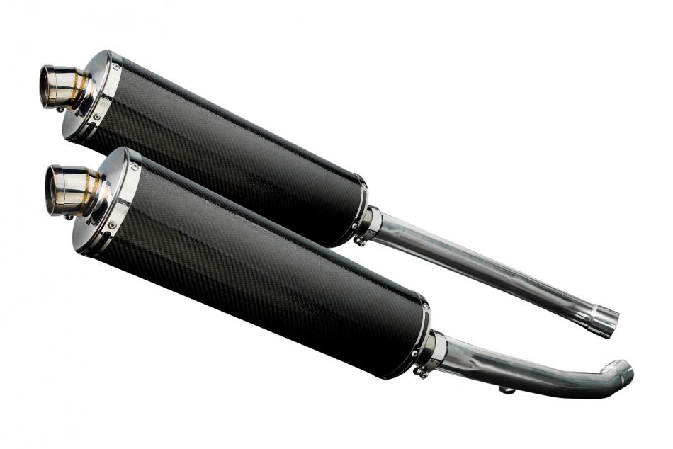 Kawasaki ZZR1400 ZX14 2012-2023 450mm OVAL CARBON BSAU SILENCER EXHAUST KIT