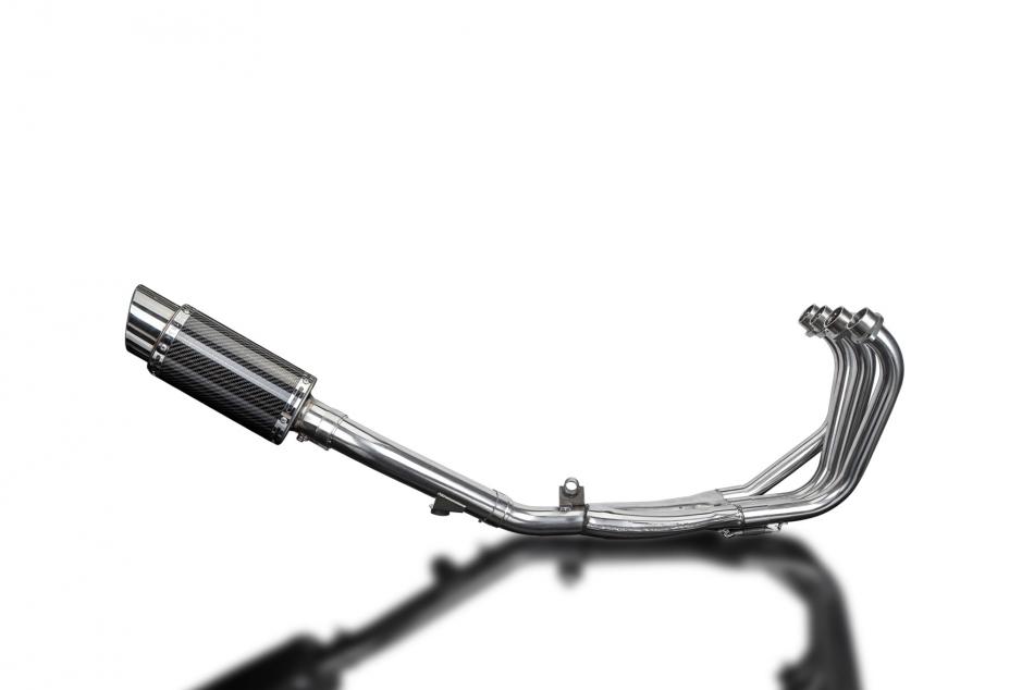 HONDA CBR600F 91-98 FULL 4-1 EXHAUST SYSTEM 200mm CARBON ROUND SILENCER