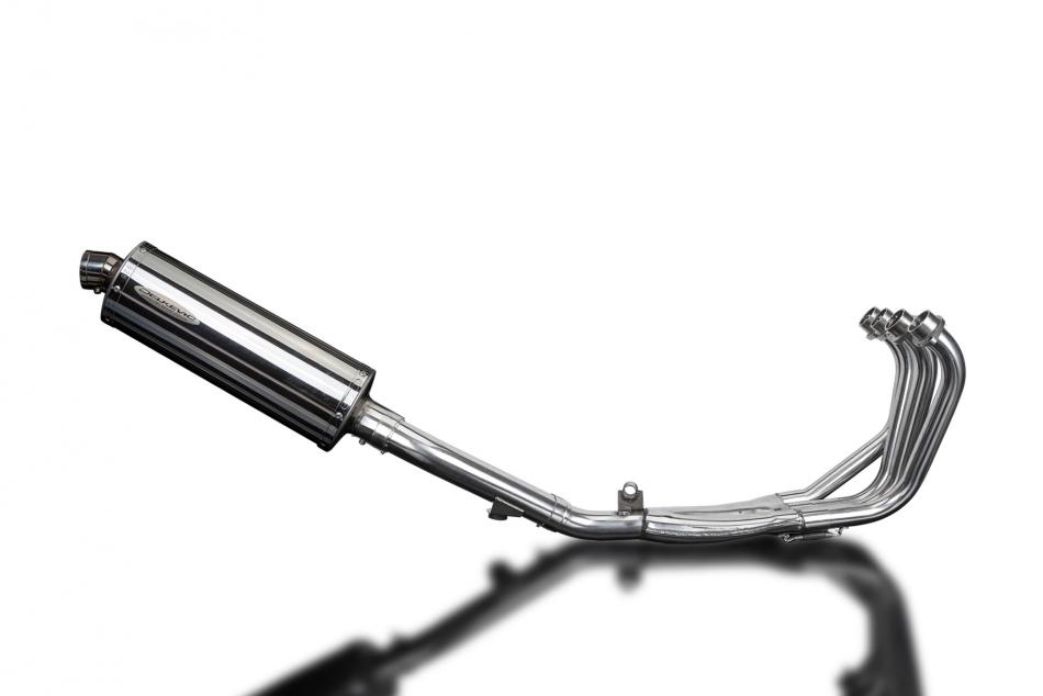 HONDA CBR600F 91-98 FULL 4-1 EXHAUST SYSTEM 350mm STAINLESS OVAL BSAU SILENCER