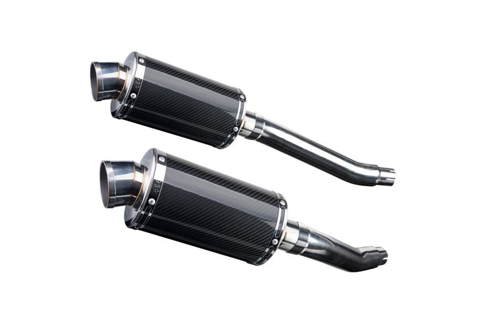 YAMAHA TDM900 2002-2013 225mm OVAL CARBON SILENCER EXHAUST KIT