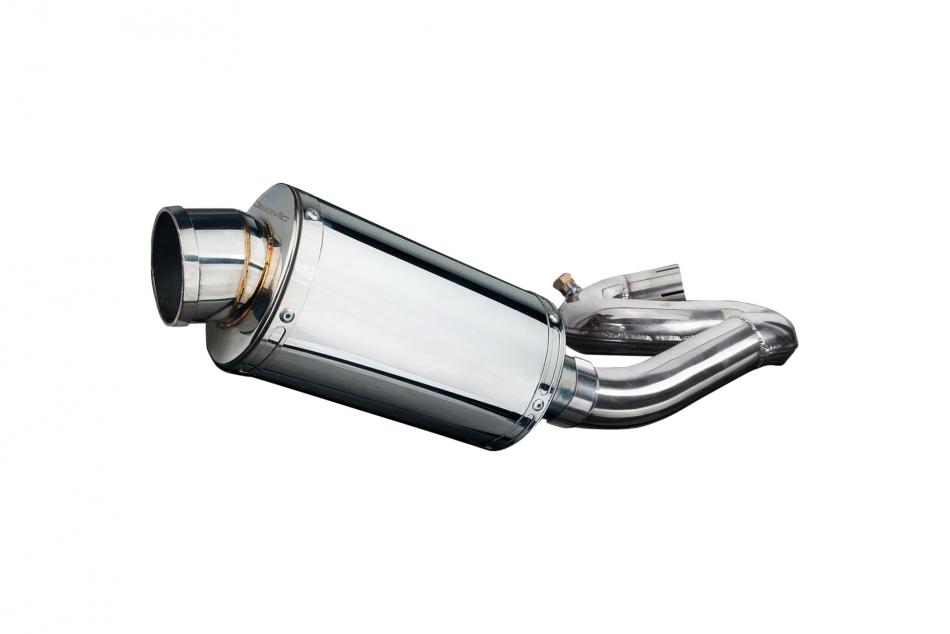 HONDA CBR1000RR FIREBLADE 08-15 225mm OVAL STAINLESS SILENCER EXHAUST KIT