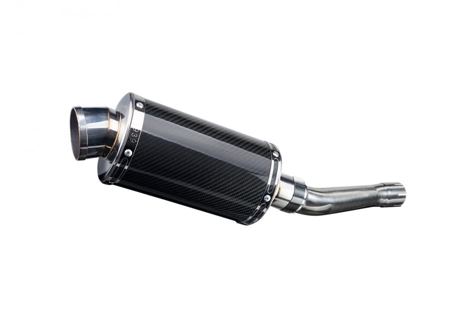 HONDA CBR250R 2011-2013 225mm OVAL CARBON SILENCER EXHAUST KIT