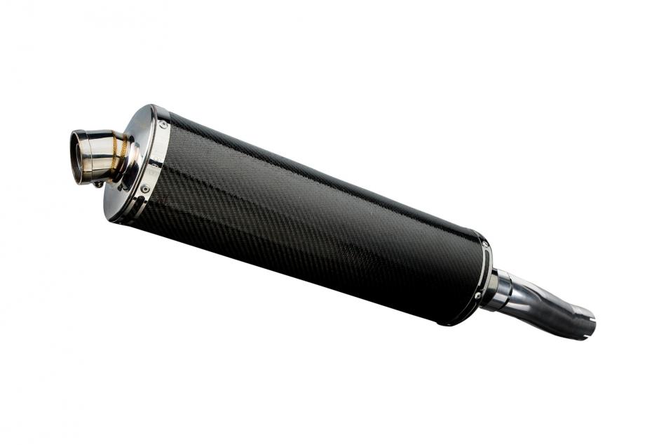 HONDA CBF600 S N ABS 2008-2012 450mm OVAL CARBON BSAU SILENCER EXHAUST KIT