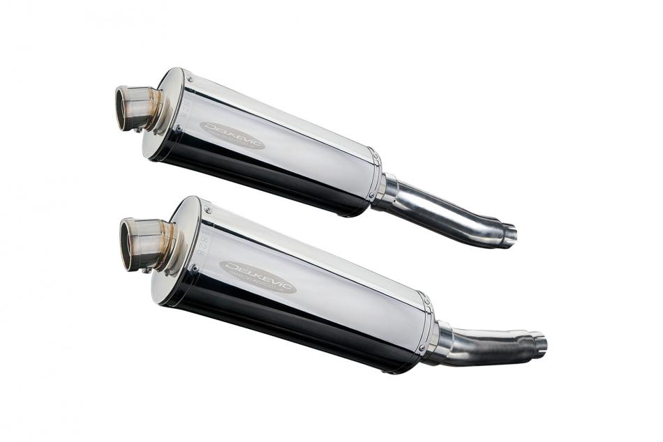 YAMAHA TRX850 1995-1999 350mm OVAL STAINLESS BSAU SILENCER EXHAUST KIT