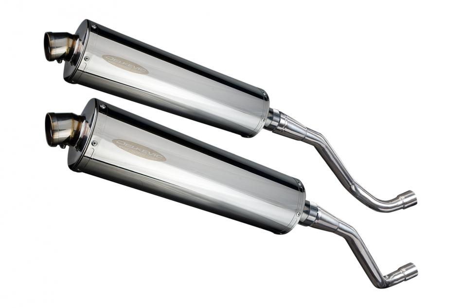 YAMAHA XT660X XT660R 2004-2016 450mm OVAL STAINLESS BSAU SILENCER EXHAUST KIT