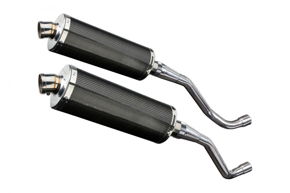 YAMAHA XT660X XT660R 2004-2016 350mm CARBON BSAU SILENCER EXHAUST KIT