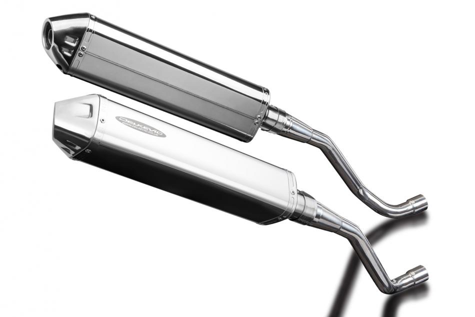 Yamaha XT660X XT660R 2004-2016 420mm Tri-Oval Stainless Exhaust Silencer Can Kit