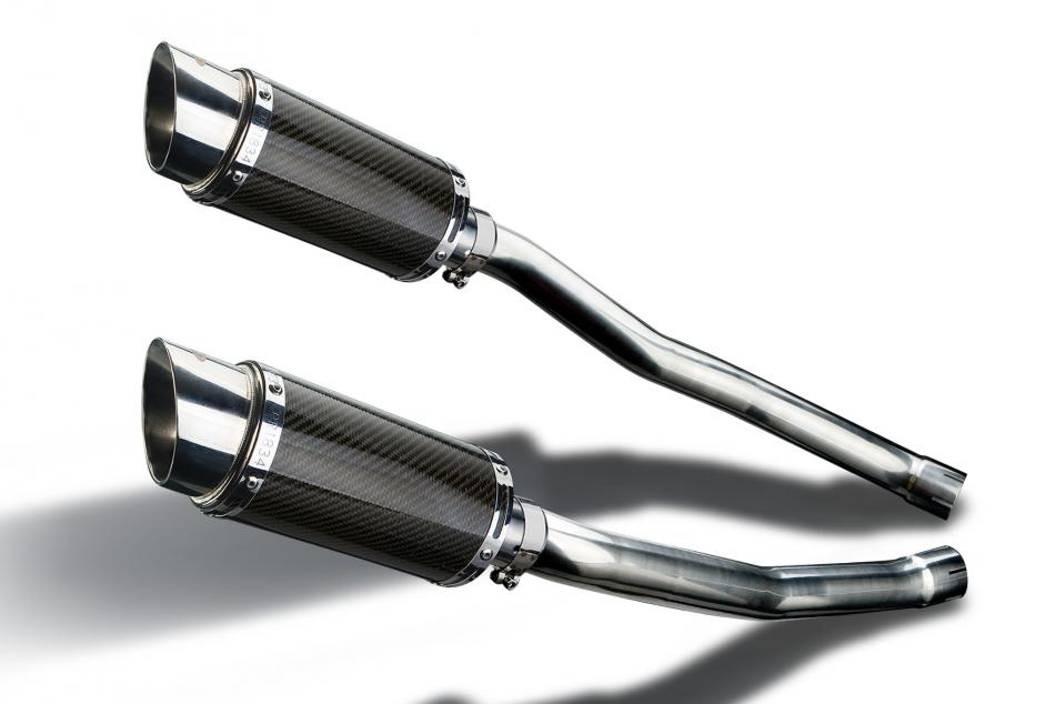 KAWASAKI ZZR1400 NINJA 2008-2011 200mm ROUND CARBON  SILENCER EXHAUST KIT