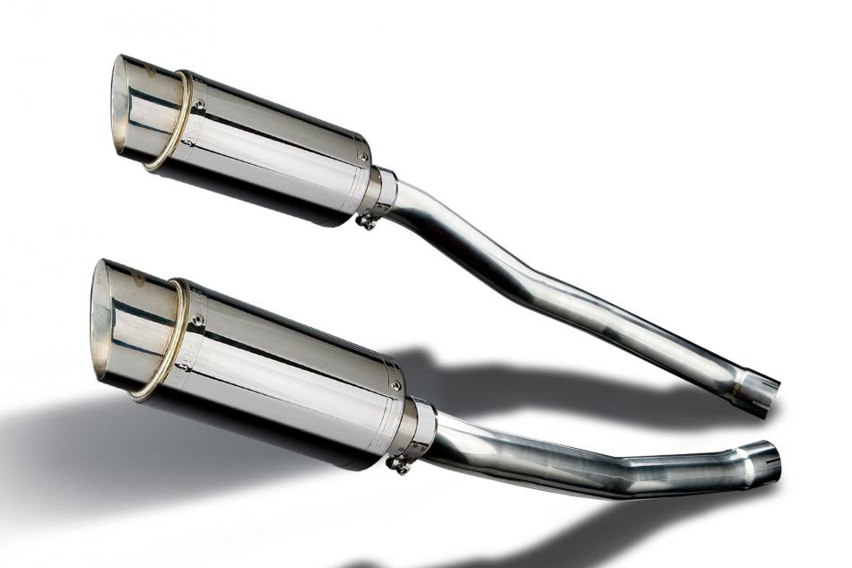 KAWASAKI ZZR1400 NINJA 2008-2011 200mm ROUND STAINLESS SILENCER EXHAUST KIT