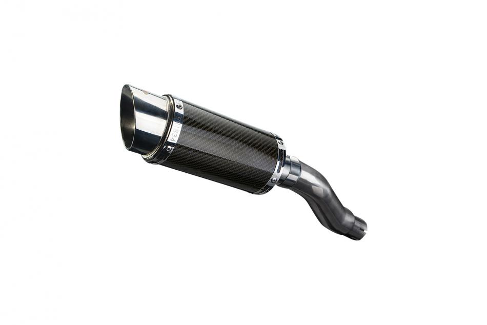 KAWASAKI NINJA 300 2013-2018 200mm ROUND CARBON  SILENCER EXHAUST KIT