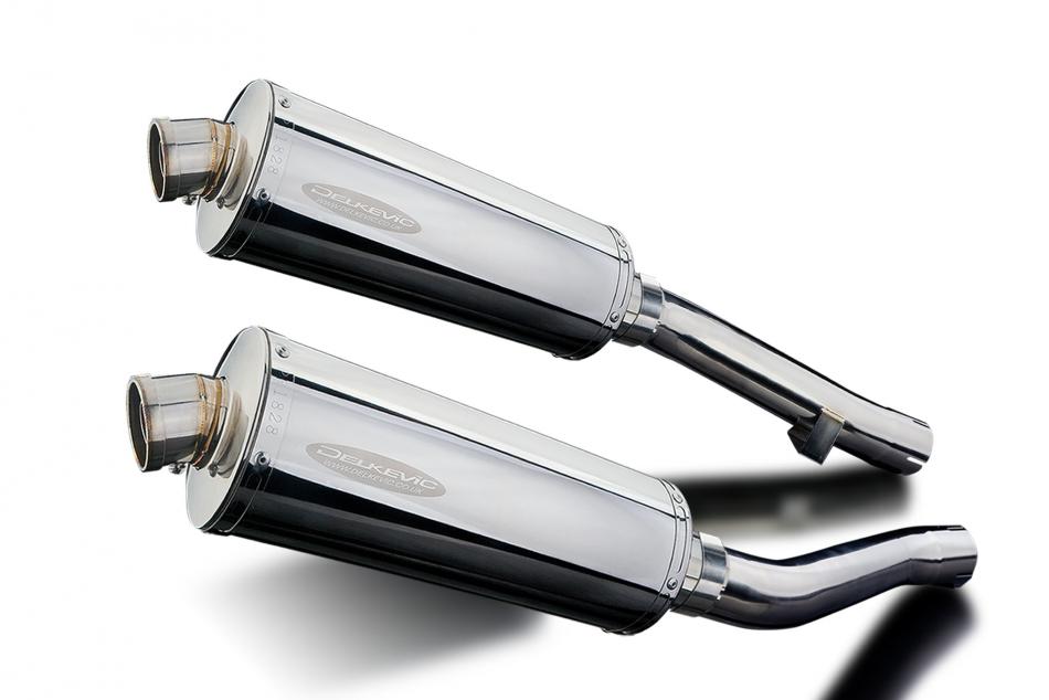 YAMAHA XJR1300 SP 1998-2007 350mm OVAL STAINLESS BSAU SILENCER EXHAUST KIT