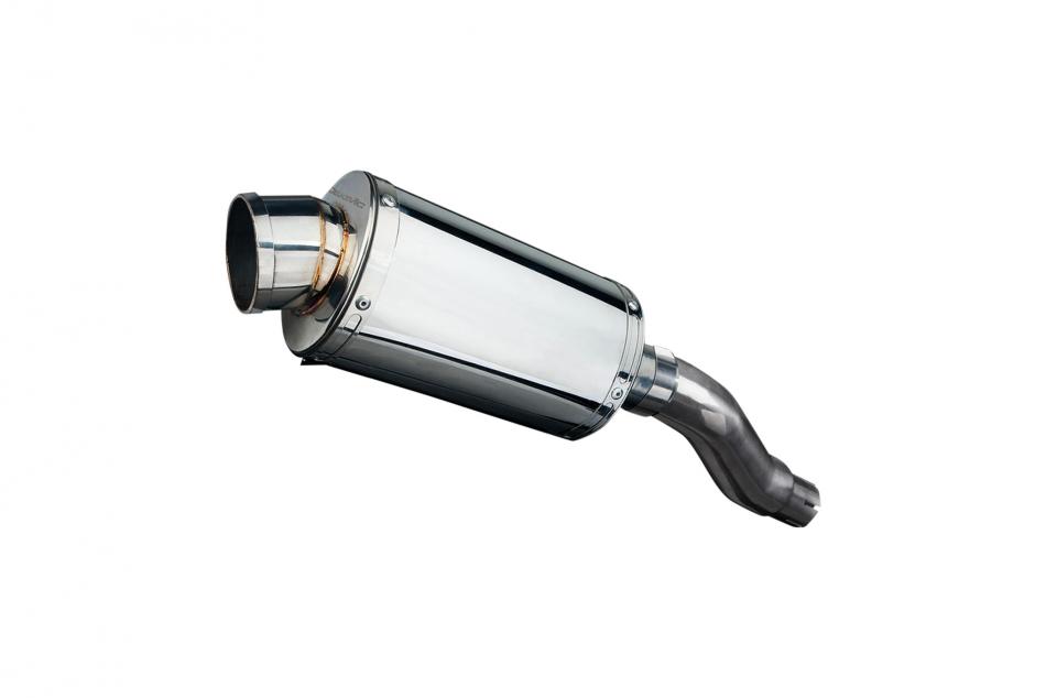 KAWASAKI NINJA 300 2013-2018 225mm OVAL STAINLESS SILENCER EXHAUST KIT