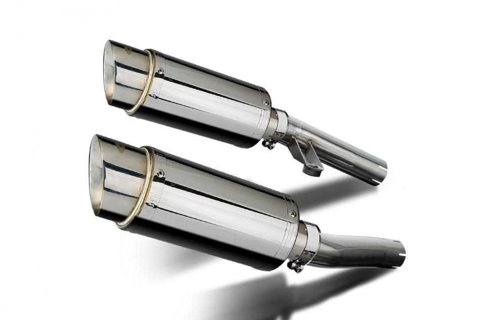 KAWASAKI ZZR1200 NINJA 2002-2005 200mm ROUND STAINLESS SILENCER EXHAUST KIT