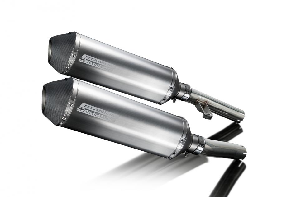 KAWASAKI ZZR1200 NINJA 2002-2005 343mm X-OVAL TITANIUM BSAU SILENCER EXHAUST KIT