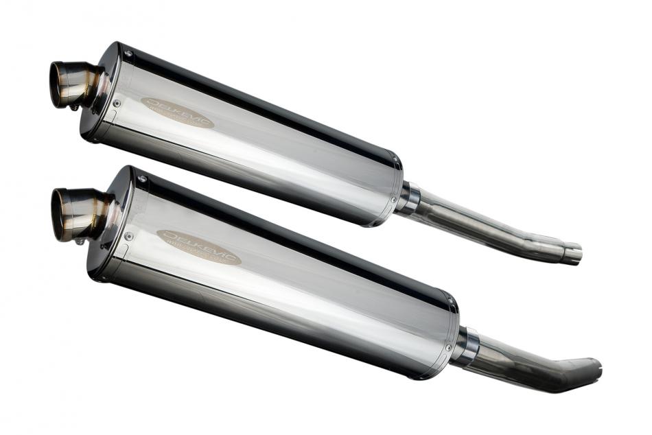 SUZUKI GSX1300R HAYABUSA 2008-2020 450mm OVAL STAINLESS SILENCER EXHAUST KIT