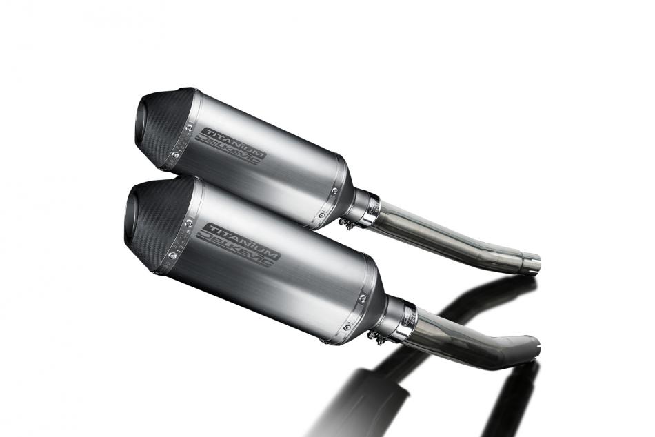 SUZUKI GSX1300R HAYABUSA 2008-2020 260mm X-OVAL TITANIUM SILENCER EXHAUST KIT