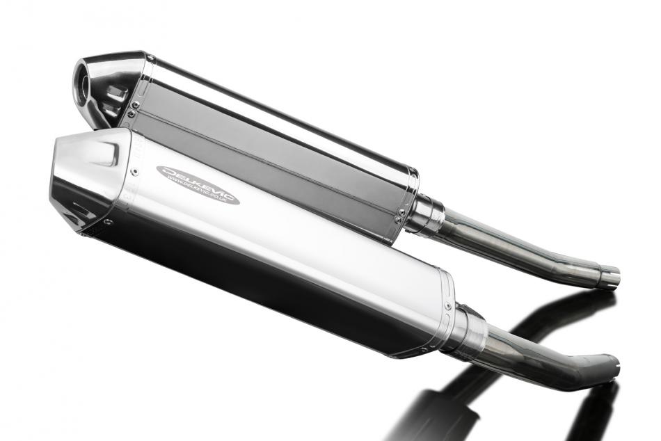 Suzuki GSX1300R Hayabusa 2008-2020 420mm Tri-Oval Stainless Exhaust Silencer Kit