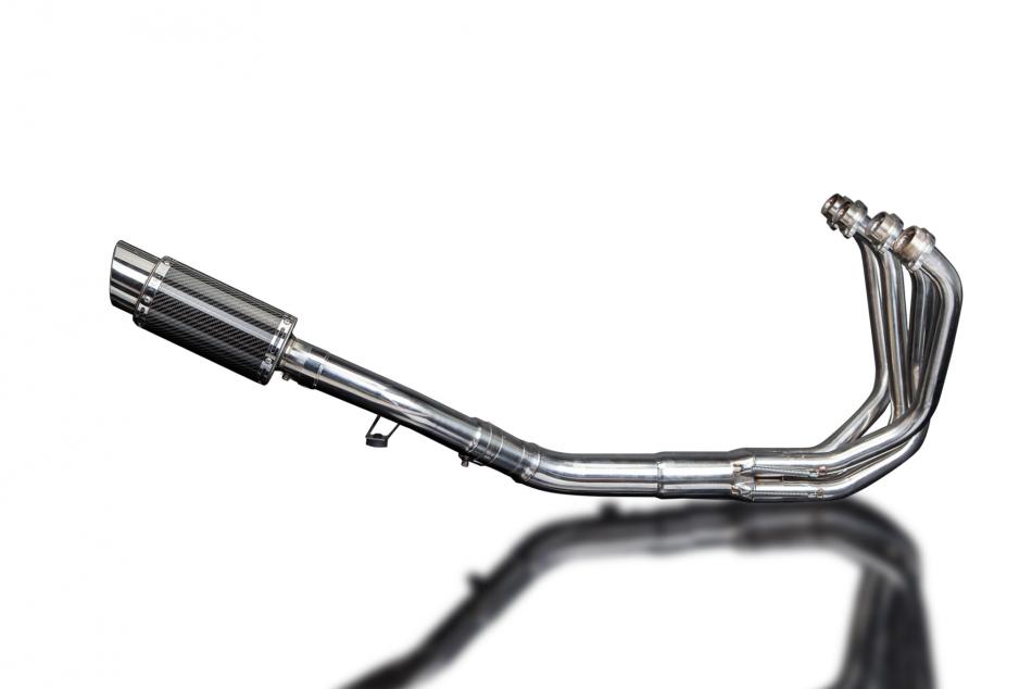 SUZUKI GSF1250 BANDIT 07-16 FULL EXHAUST SYSTEM 200mm CARBON ROUND SILENCER