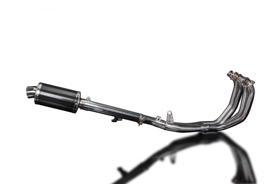 HONDA CBR600F 99-00 FULL 4-1 EXHAUST SYSTEM 225mm CARBON OVAL SILENCER