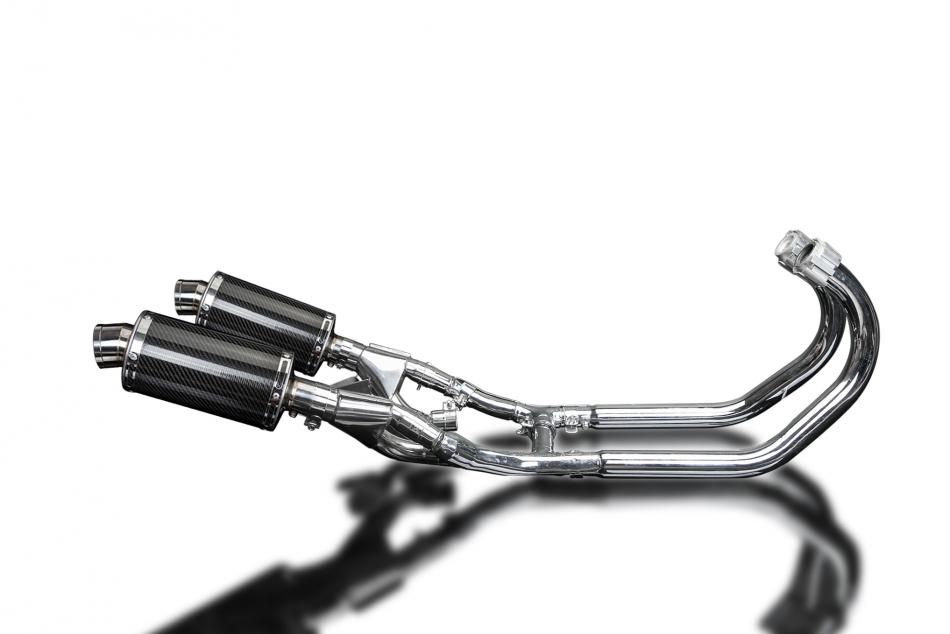 YAMAHA V-MAX VMX1200 FULL EXHAUST SYSTEM 225mm CARBON OVAL SILENCERS