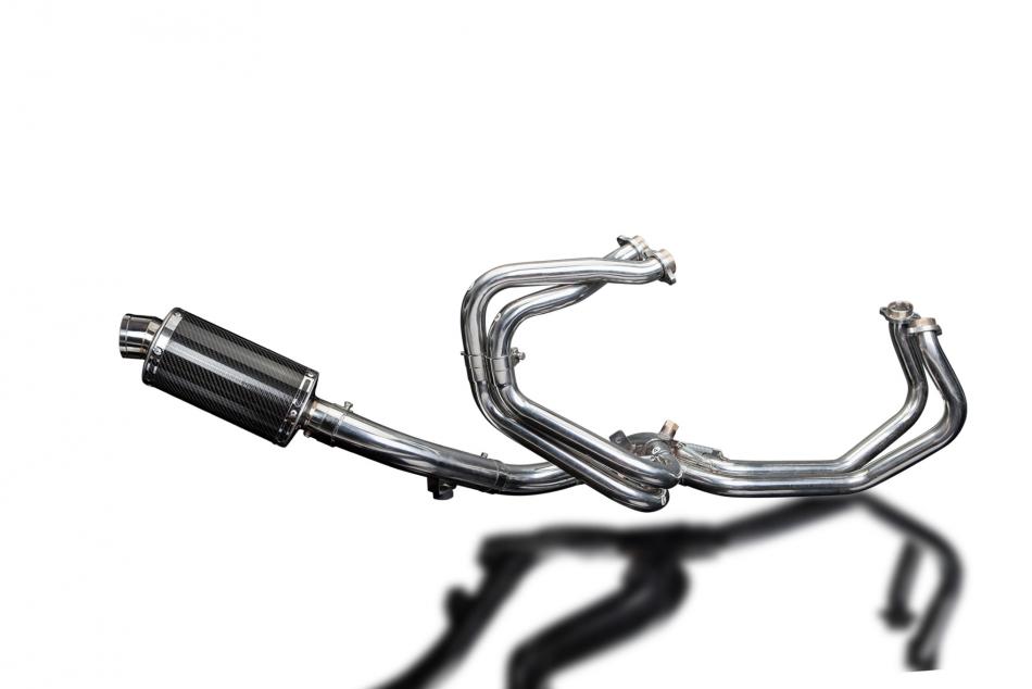 HONDA VFR800Fi 98-01 FULL EXHAUST SYSTEM 225mm CARBON OVAL SILENCER