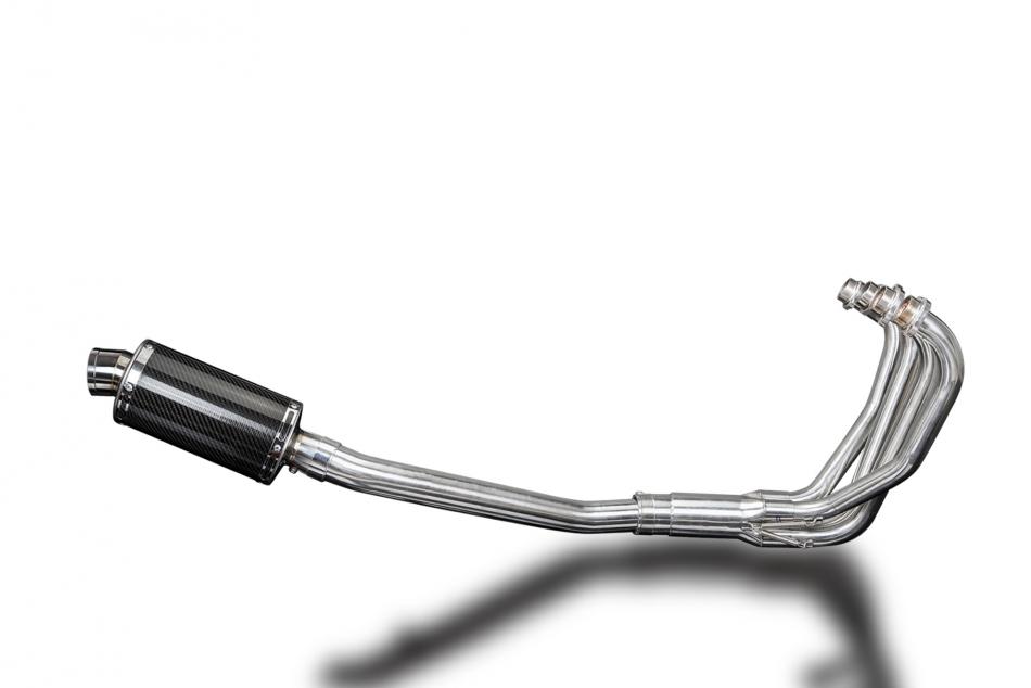 SUZUKI GSX750F SPORTS 98-06 FULL EXHAUST SYSTEM 225mm CARBON OVAL SILENCER