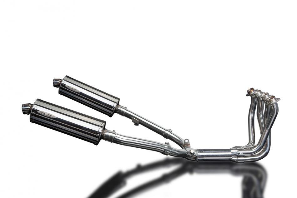 HONDA CBR1100XX BLACKBIRD FULL EXHAUST SYSTEM 350mm STAINLESS OVAL BSAU