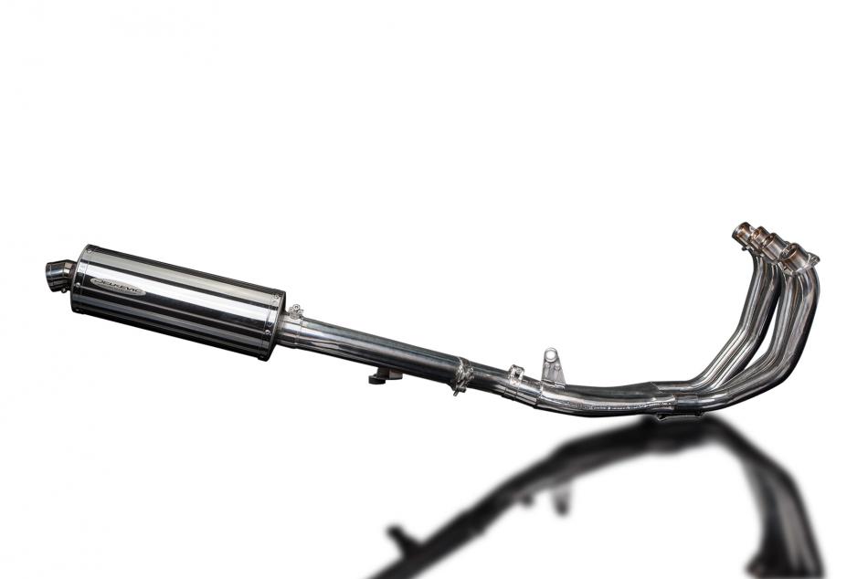 HONDA CBR600F 99-00 FULL 4-1 EXHAUST SYSTEM 350mm STAINLESS OVAL BSAU SILENCER
