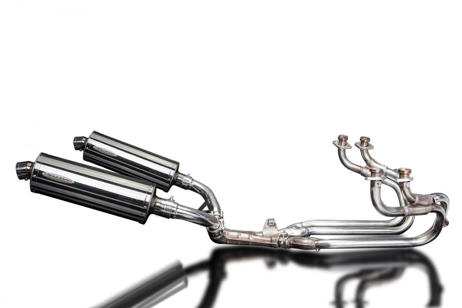 HONDA ST1100 PAN EUROPEAN 89-02 EXHAUST SYSTEM 350mm STAINLESS OVAL SILENCERS