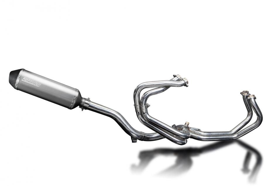 Honda VFR800 FI 1998-01 Full Exhaust 4-1 343mm X-Oval Titanium Silencer