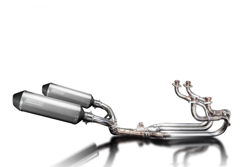 Honda ST1100 Pan European 89-02 Full Exhaust 4-2 343mm X-Oval Titanium Silencers