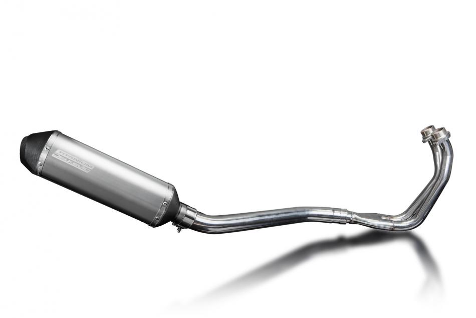 Yamaha TDM850 1991-2001 Full Exhaust System 2-1 343mm X-Oval Titanium Silencer