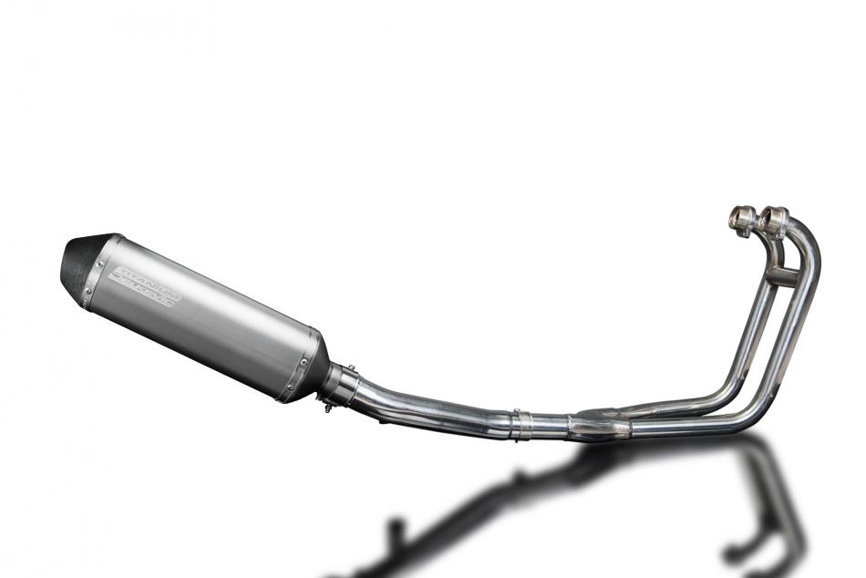 Suzuki GS500 E/F 1989-2009 Exhaust System 2-1 343mm X-Oval Titanium Silencer