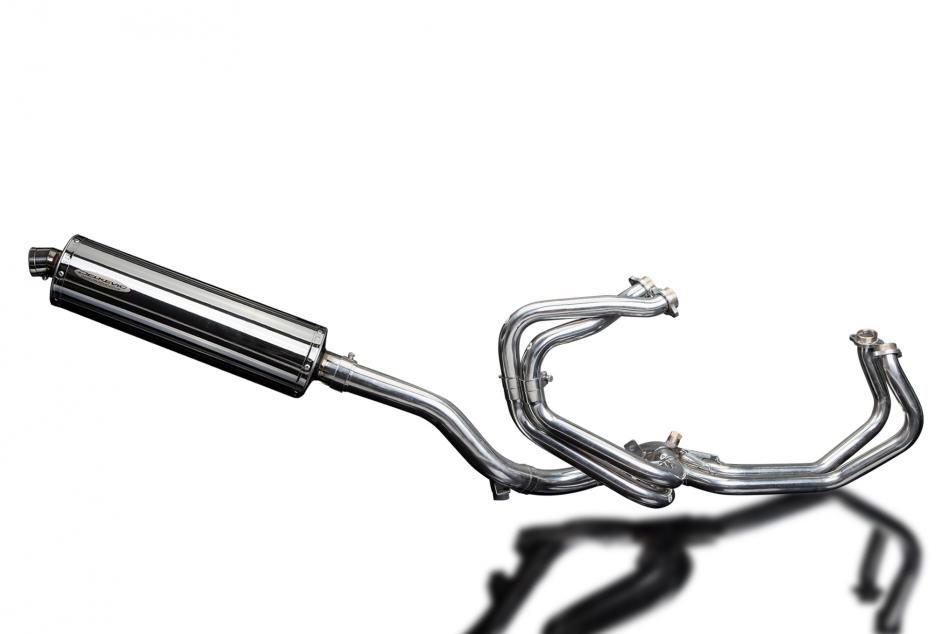 VFR800Fi 1997-2002 / OVAL 450mm (18 inch) SILENCER 4-1 COMPLETE SYSTEM 304 STAINLESS STEEL