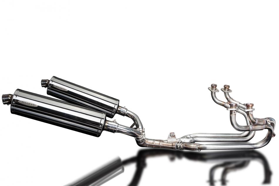 HONDA ST1100 PAN EUROPEAN 89-02 EXHAUST SYSTEM 450mm STAINLESS OVAL SILENCERS