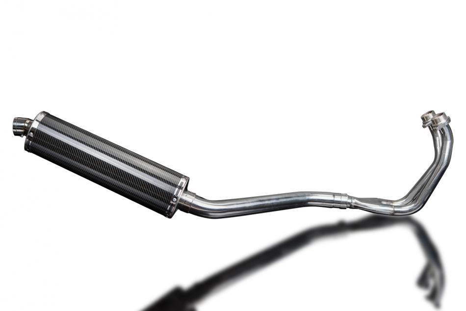YAMAHA TDM850 91-01 FULL EXHAUST SYSTEM 450mm CARBON OVAL BSAU SILENCER