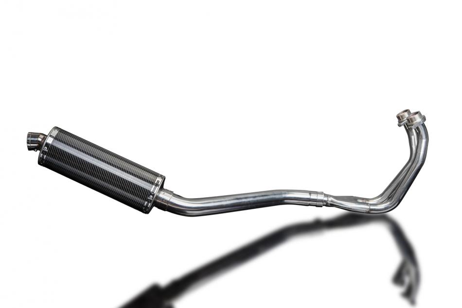 YAMAHA TDM850 91-01 FULL EXHAUST SYSTEM 350mm CARBON OVAL BSAU SILENCER
