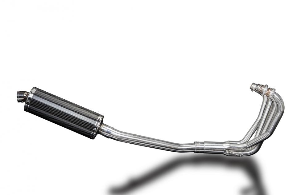 SUZUKI GSX750F SPORTS 98-06 FULL EXHAUST SYSTEM 350mm CARBON OVAL SILENCER