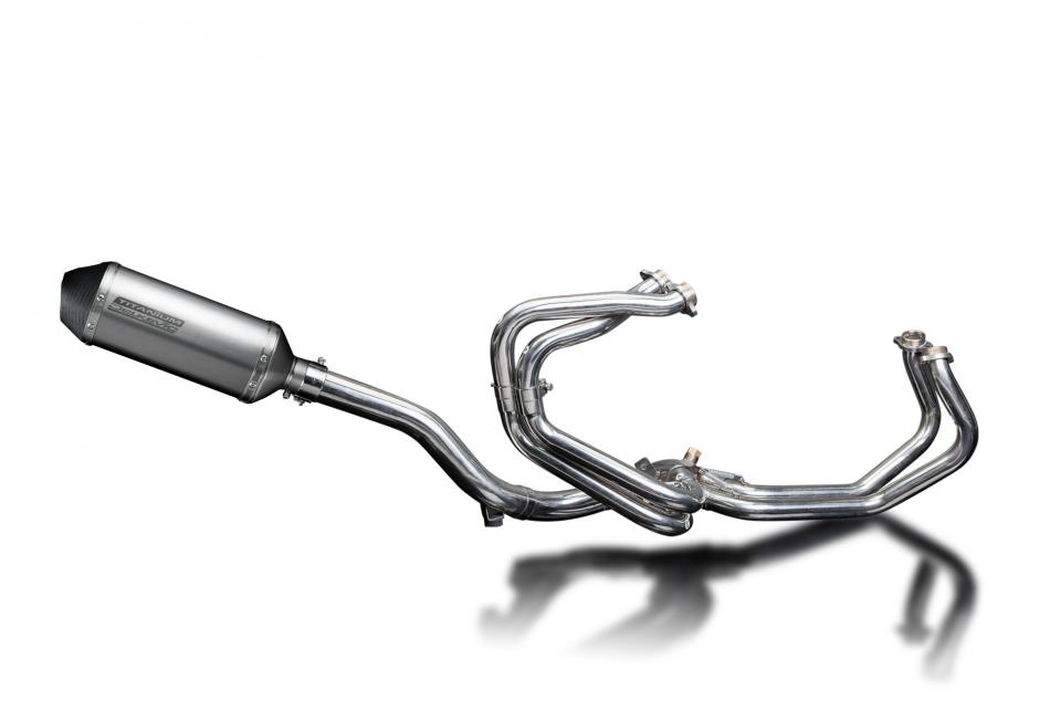 Honda VFR800 FI 1998-01 Full Exhaust 4-1 260mm X-Oval Titanium Silencer