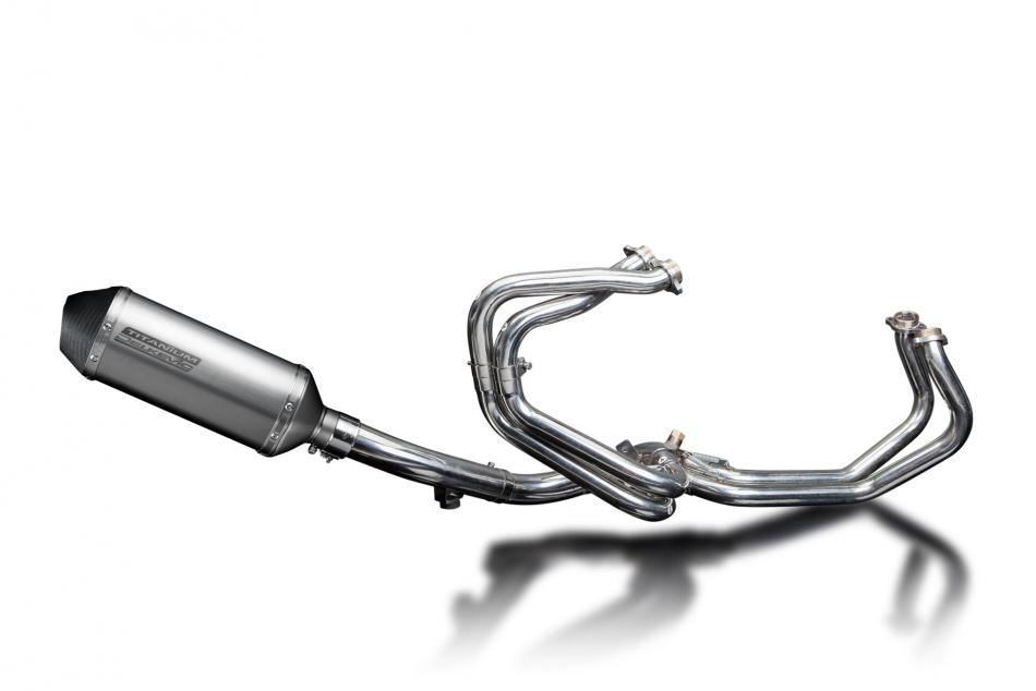 Honda VFR800FI 1998-2001 Complete Exhaust 4-1 260mm X-Oval Titanium Silencer